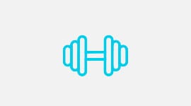 Graphic of weightlifting dumbbells