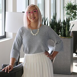 Angela Pan, Senior Industrial Designer, in the new 3M Design Center.