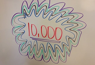 Celebrating the 10,000th tour of the 3M Innovation Center in St. Paul, MN.