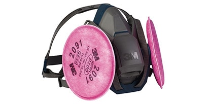 man using 3M fall protection
