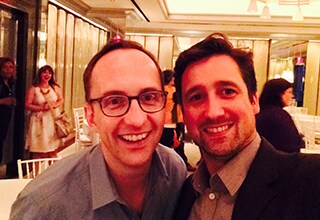 Jeff Stender with Michael Fisk, Sony’s VP of Internatinoal Marketing.