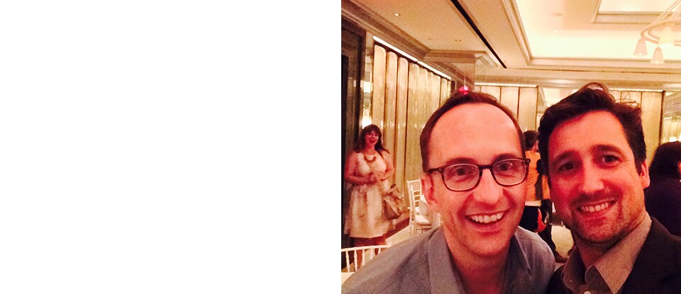 Jeff Stender with Michael Fisk, Sony’s VP of Internatinoal Marketing.