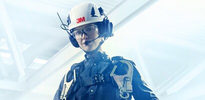 workers using 3M safety equipment
