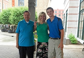 Michele Whyle with her husband and son at this year’s Human Rights Awards Dinner in Minneapolis, Minnesota