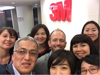 photo of Stephen with his colleagues in Hong Kong.