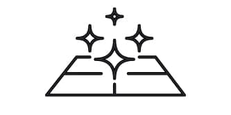 Ícono de apariencia luminosa y belleza de pisos. 
