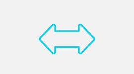 Graphic of a double-headed arrow pointing left and right