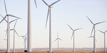 energía con turbinas eólicas
